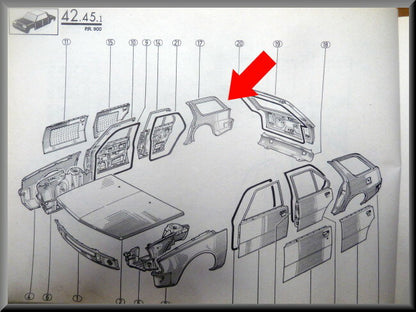Aile arrière droite – Renault 18 Break – OEM 7701461132 – NOS