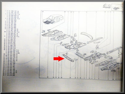 Traverse avant – Renault 18 - Renault Fuego – OEM 7700665286