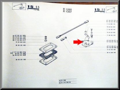 Vérin hayon – Renault 12 – OEM 7700534931