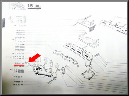 Raccord de tuyau à dépression d'assistance de frein – Renault 16 TX, TS – OEM 0608113100