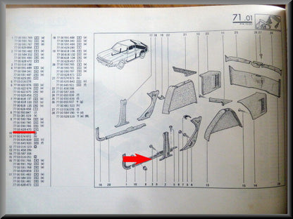 Bas de caisse gauche – Renault 20 - Renault 30 – OEM 7700628470 – NOS