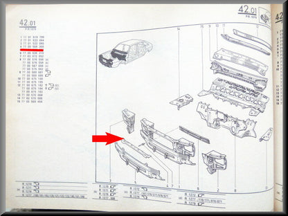 Front support plate – Renault 20, Renault 30 – OEM 7700568366 – NOS