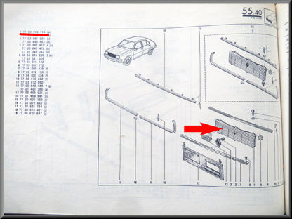 Calandre – Renault 14 – OEM 7700616114 – NOS