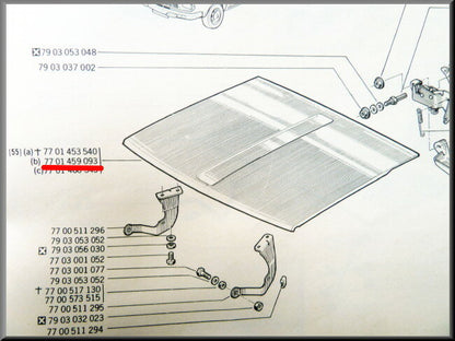 Motorkap  – Renault 12 – OEM 7701459093