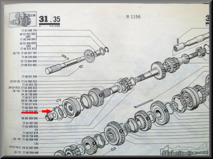 Disc spring primary shaft – Renault 16 – OEM 7700524681