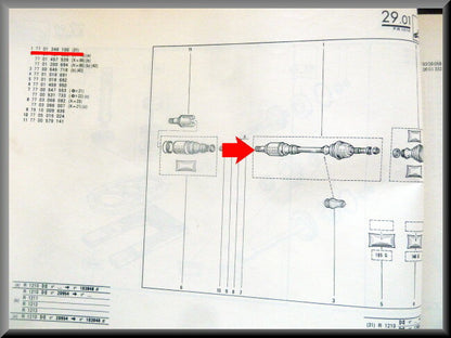 Arbre de transmission R14 (ancien stock neuf).
