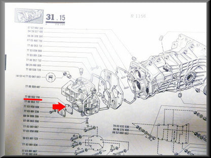Plaque de recouvrement carter d'embrayage (BV 5) – Renault 16 – OEM 7700552710