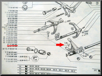 Bille d'arrêt 8 mm – Renault 16 – OEM 0772590900