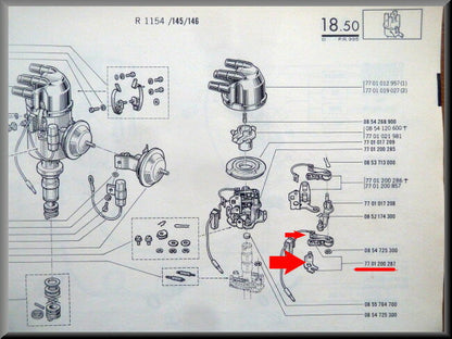 Jeu de balais de charbon alternateur – Renault 16 – OEM 7701200287