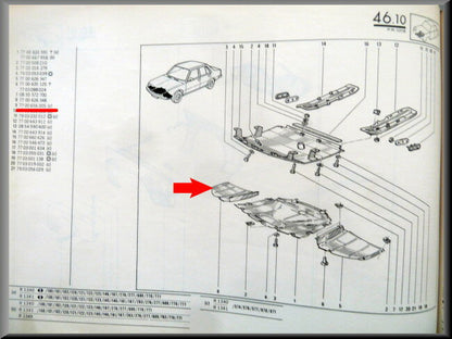 Tôle de plancher avant droite – Renault 18 – OEM 7700626348 – NOS