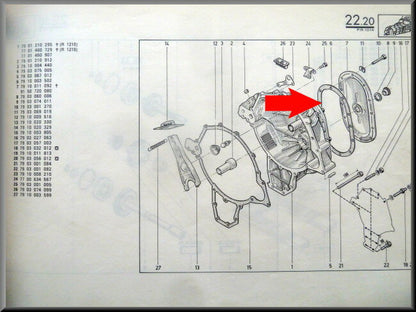 Timing cover gasket – Renault 14 – OEM 7910003502 – NOS
