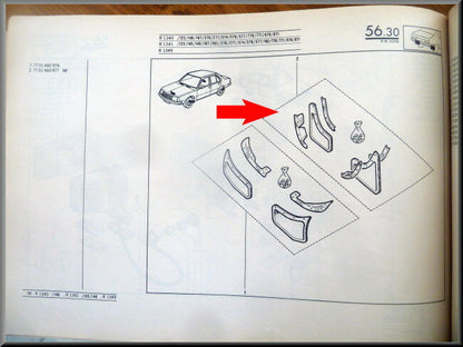 Spatlap set  – Renault 18 – OEM 7701460977 – NOS
