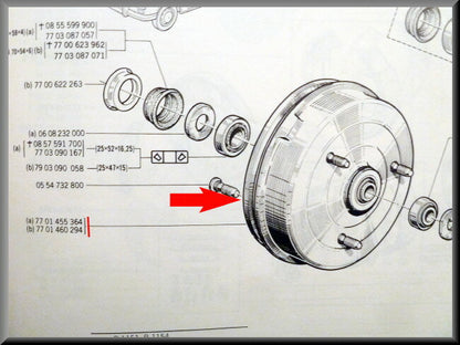 Tambour de frein – Renault 16 (premiers modèles) – OEM 0821750700 – NOS