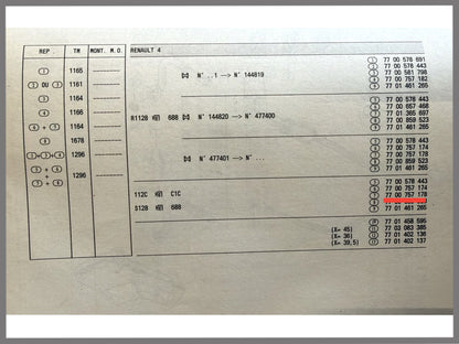 Exhaust pipe - Renault 4 - OEM 7700757178