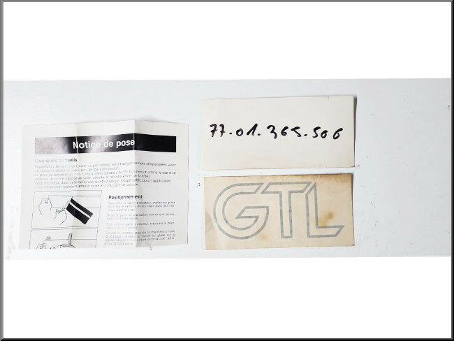 Logo – Renault 14 GTL – OEM 7701365506 – NOS