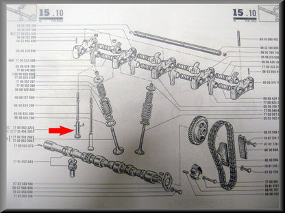 Poussoir de soupape 12 mm – Renault 12 Gordini – OEM 7700553223
