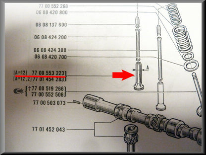 Poussoir de soupape 12 mm – Renault 12 Gordini – OEM 7700553223