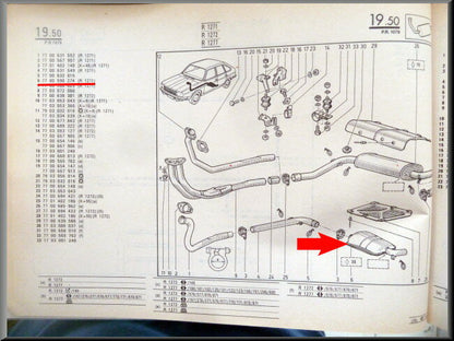 Silencieux d'échappement – Renault 20 – OEM 7700590272 – NOS