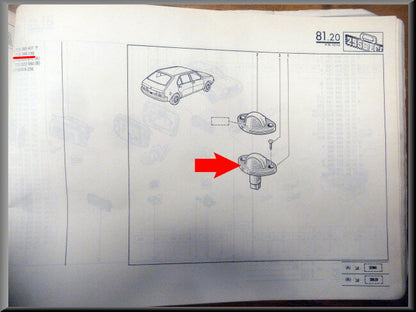 Kentekenplaat verlichting  – Renault 14 – OEM 7701348198 – NOS