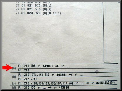 Unité clignotant droit Cibie – Renault 14 – OEM 7701024218 – NOS