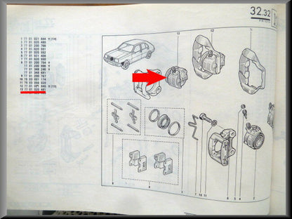 Étrier droit – Renault 14 – OEM 7701020481 – NOS