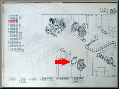Joint de pompe à eau – Renault 14 – OEM 7910016982 – NOS