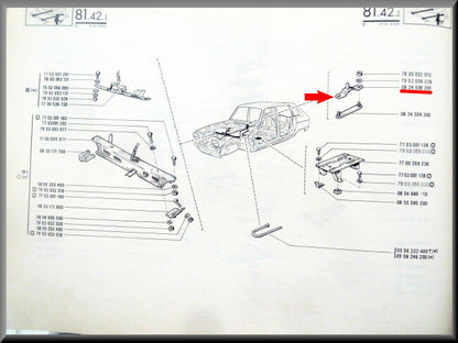 Centreerpen motorkap – Renault 16 – OEM 0824509200