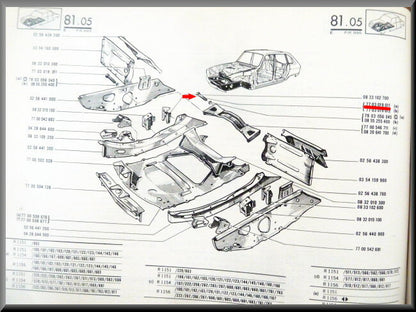 Vis autotaraudeuse M8 de traverse de direction – Renault 16 – OEM 7703019011 / 7703001162