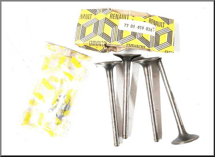 Jeu de soupapes avec clavettes – Renault 14 – OEM 7701461573 / 7701459824 – NOS