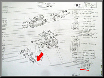 Bout M8x14 (geel gepassiveerd) – Renault