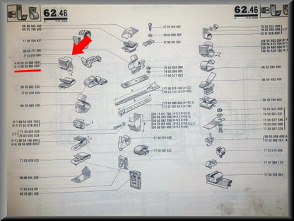 Collier de câble (A=7) – Renault 16 – OEM 0854694500