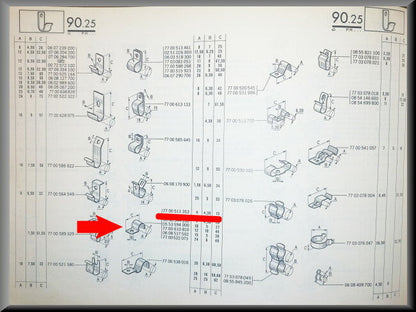 Kabelklem (A=4 B=4 30 C 15) – Renault 16 – OEM 7700511353