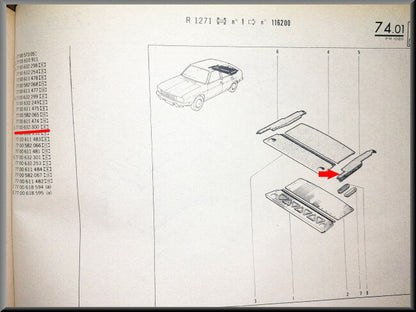 Kofferbak bekleding links – Renault 20 - Renault 30 – OEM 7700632300