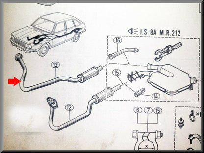 Pot d'échappement – Renault 30 – OEM 7700663680 – NOS