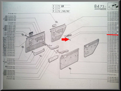 Armsteun bout – Renault 12 – OEM 7703007088