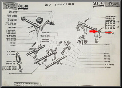 Veer koppelingsas – Renault 16 – OEM 0555978600