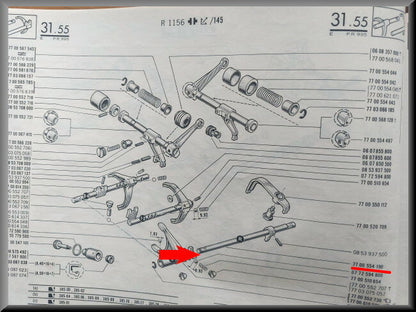 Reverse axle.