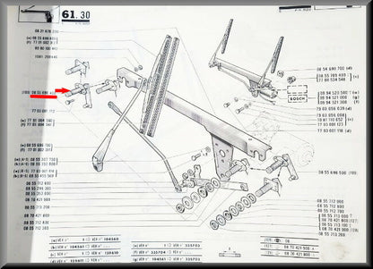 Windshield wiper shaft right (Bosch) – Renault 16 – OEM 0855696400