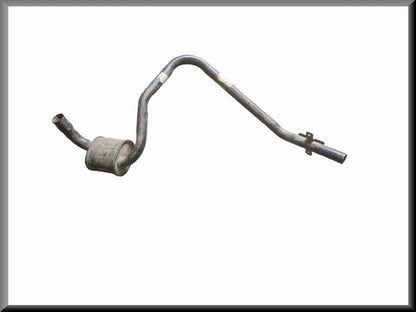 Tuyau d'échappement avec silencieux et demi-tuyau – Renault 6 – OEM 7700588500 / 7700581748 (demi-longueur) – NOS
