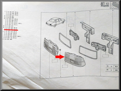 Complete achterlicht unit rechts (Seima)  – Renault 18 – OEM 7701023885 – NOS