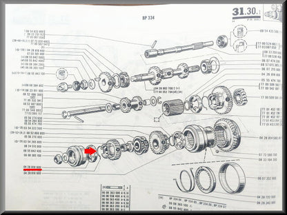 Synchromesh ring 2nd gear – Renault - Renault 6 – OEM 0428818600
