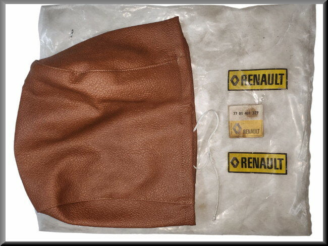 Housse d'appui-tête (marron) – Renault 16 – Renault 15 - Renault 17 - Renault 14 - OEM 7701401379 / 7701401721 – NOS