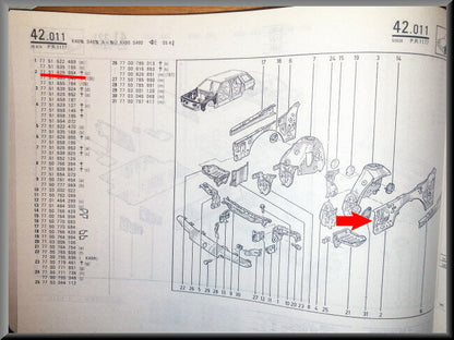 Paneel binnenscherm links  – Renault 21 – OEM 7751626954 – NOS