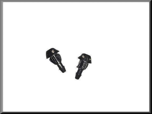 Black windshield washer nozzles (set) – Renault 16 – OEM 7701200305A