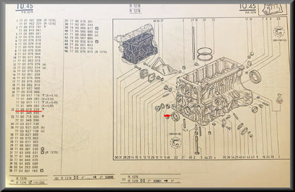 Joint spi d'arbre à cames (35x47x7 mm) – Renault 20 - Renault 18 - Renault divers – OEM 7700619239 – NOS