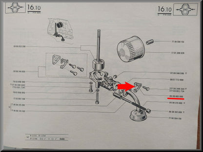 Plaque de maintien crépine pompe à huile – Renault 16 – OEM 0608465900 – Occasion