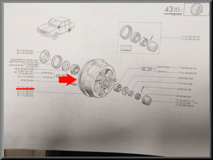 Remtrommel – Renault 12 – OEM 7701454163