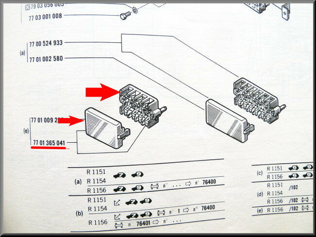 Fuse box – Renault 16 – OEM 7701365041A