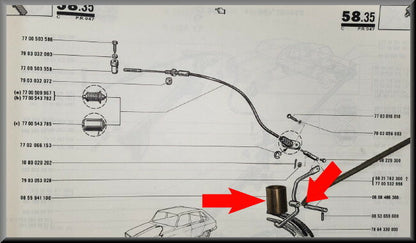 Accelerator pedal guide bushing.