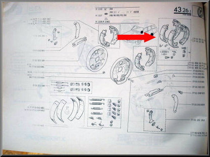 Mâchettes de frein Break – Renault 12 – Renault 18 - Fuego - OEM 7701202922